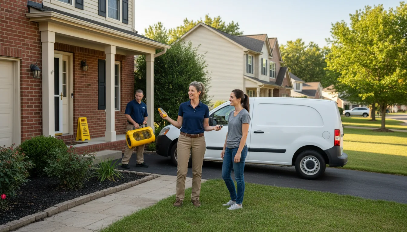 Water restoration image for Water Damage & Restoration Services in Onalaska, TX